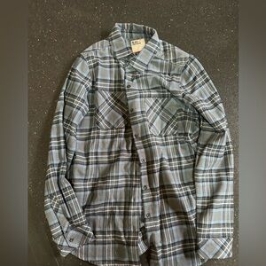5.11 Tactical Men's Blue and Gray Flannel - Medium